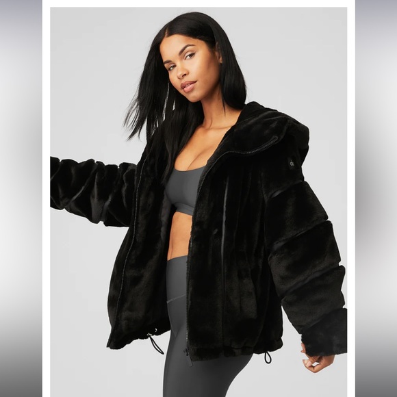 ALO Yoga Jackets & Coats Alo Knock Out Faux Fur Coat Poshmark